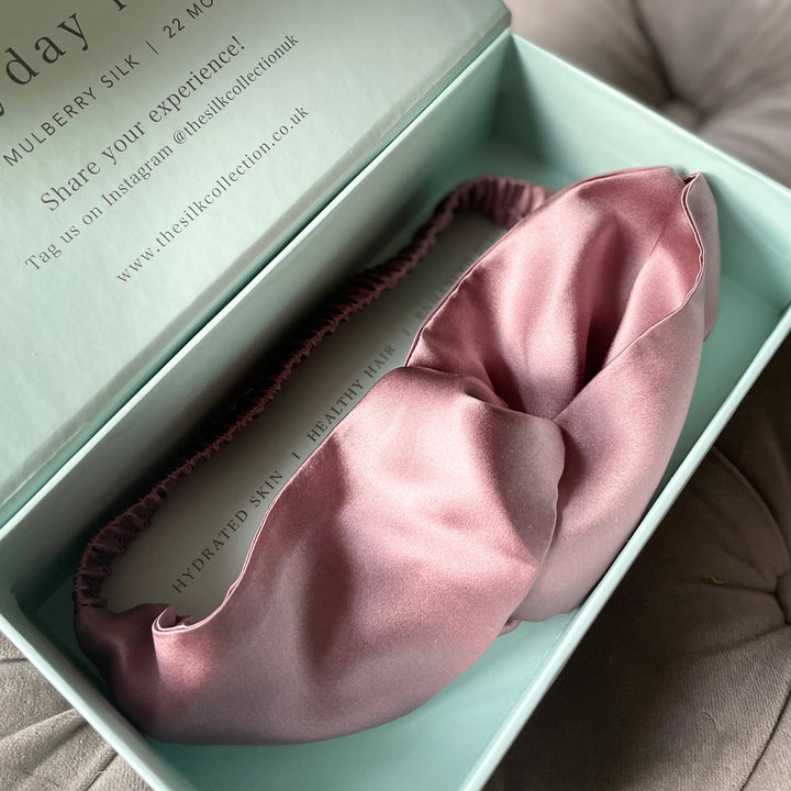 Pink Silk Headband | Buy Twist Pink Silk head band