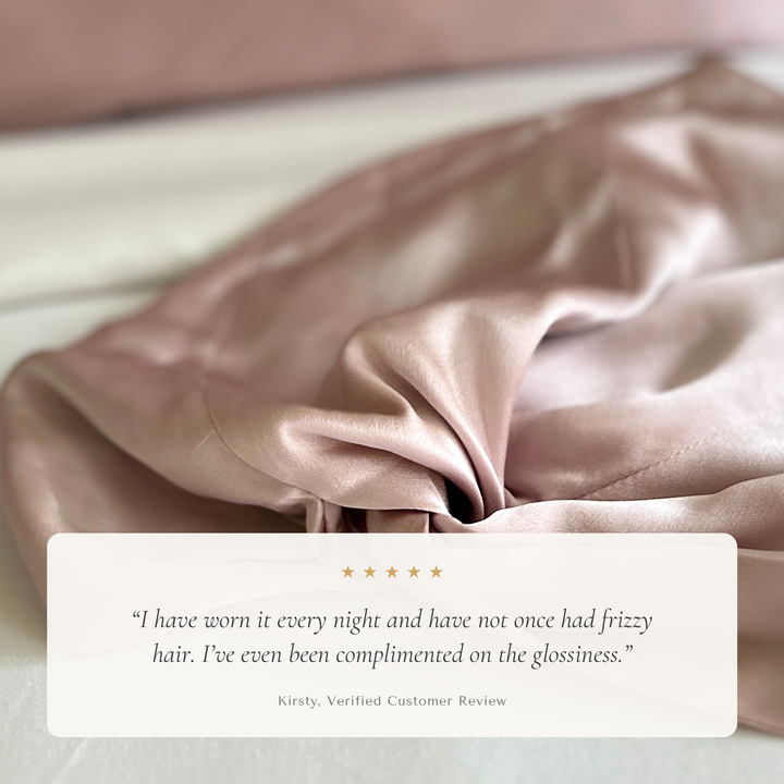 Silk Pillowcase + Silk Hair Bonnet Bundle