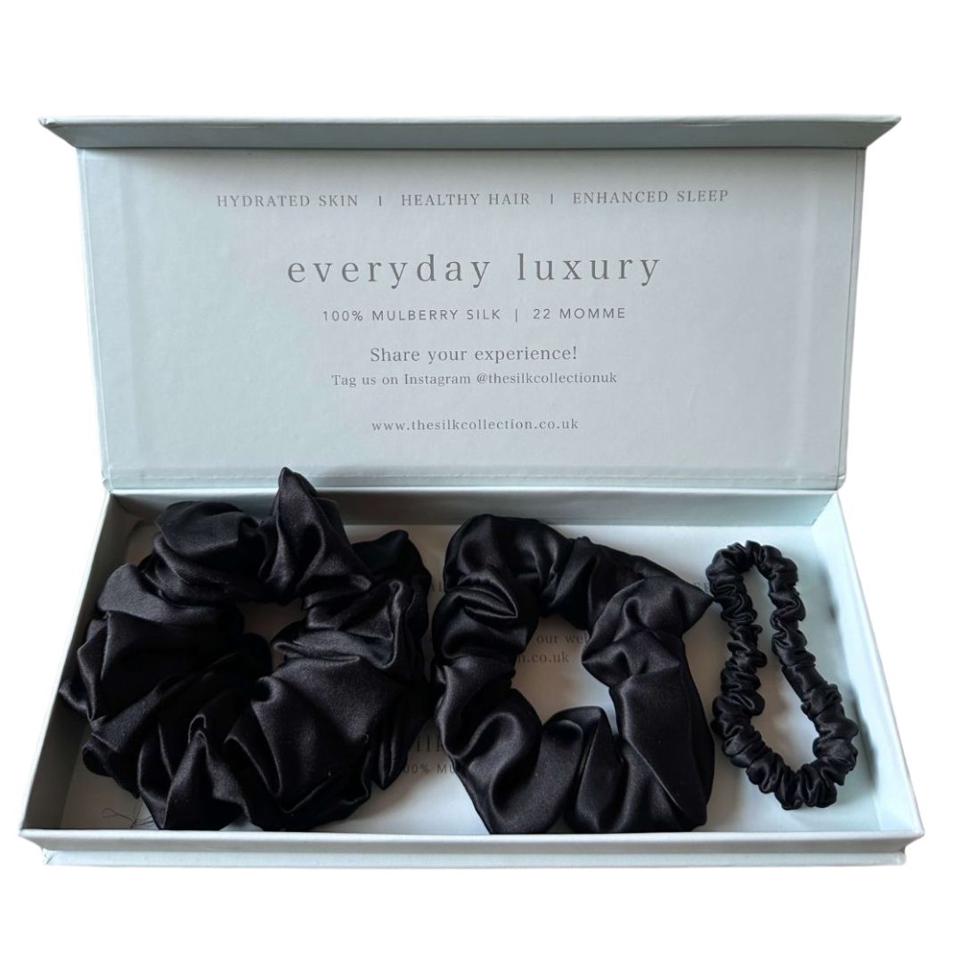Large & Mini Hair Scrunchie Gift Set | Statement Silk Hair  display picture 3