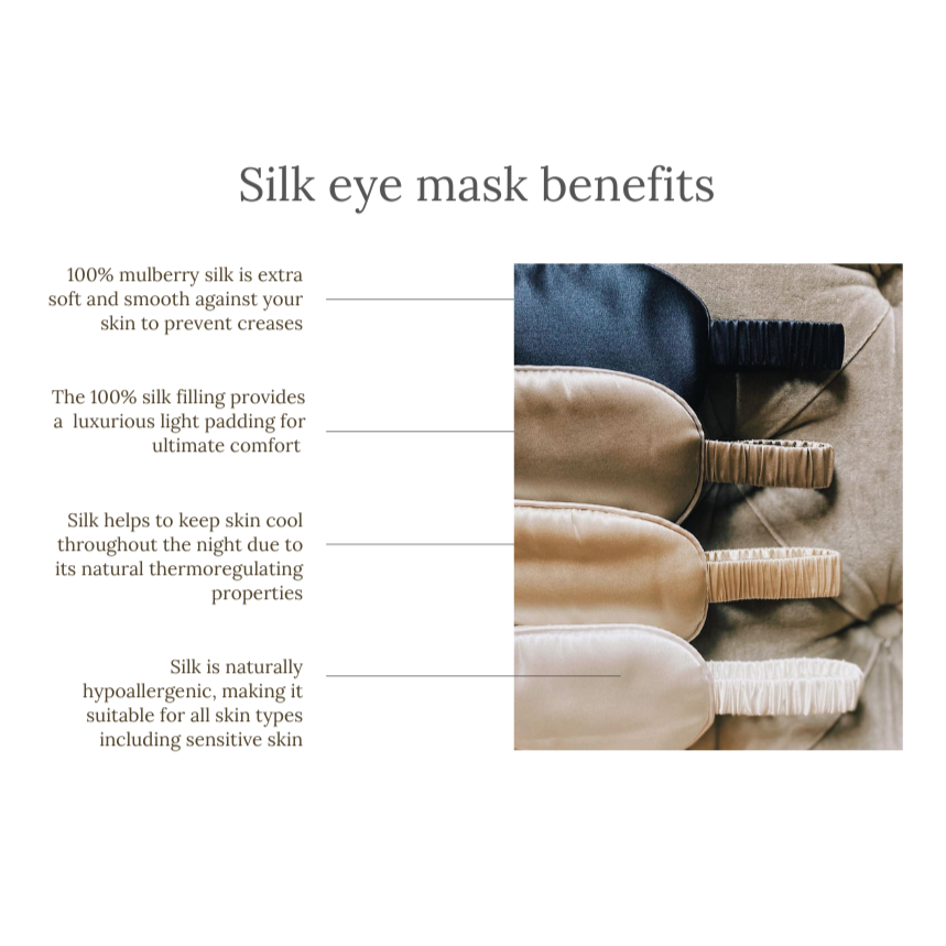 100% silk eye mask benefits - The Silk Collection