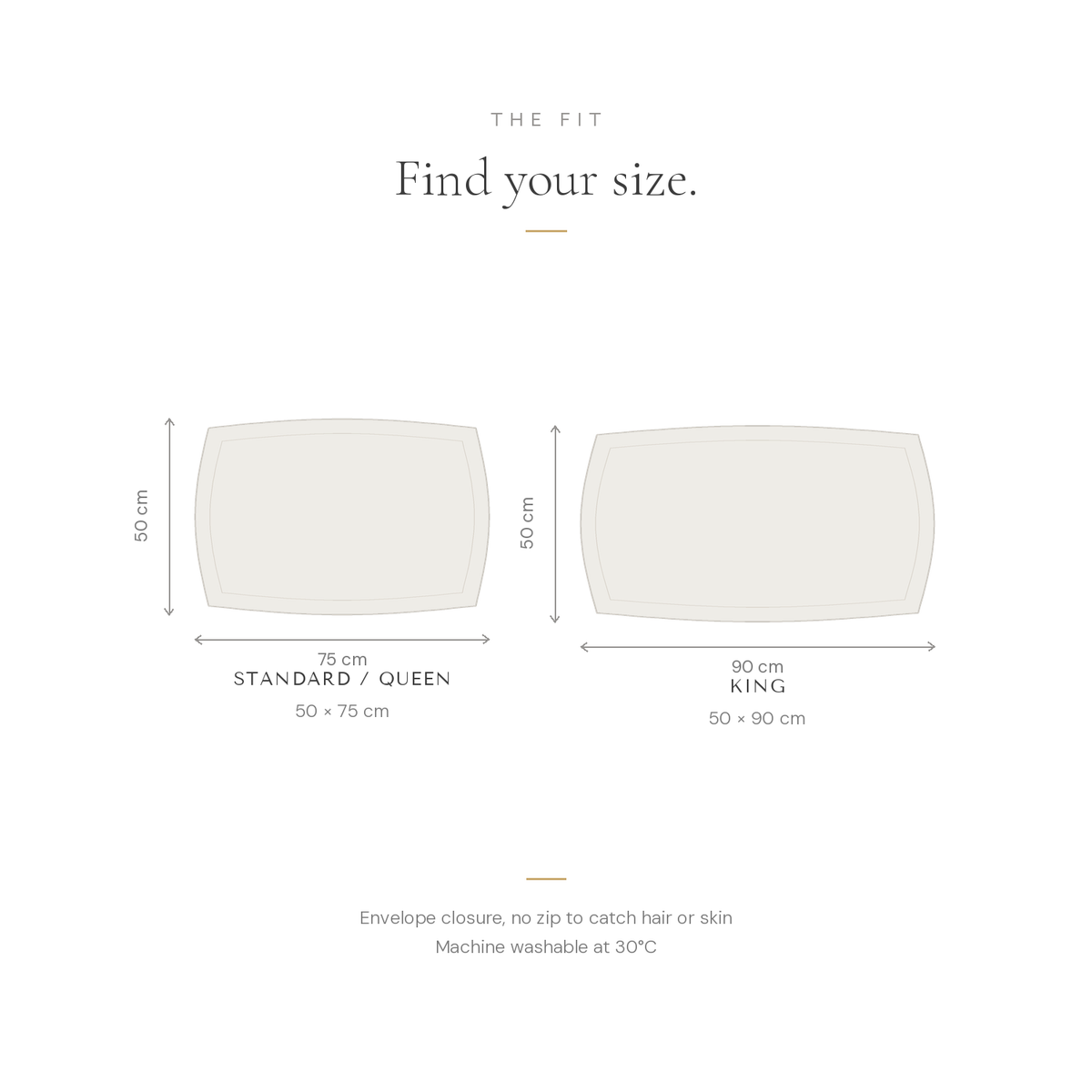 Silk pillowcase size guide: standard and king size, find your size