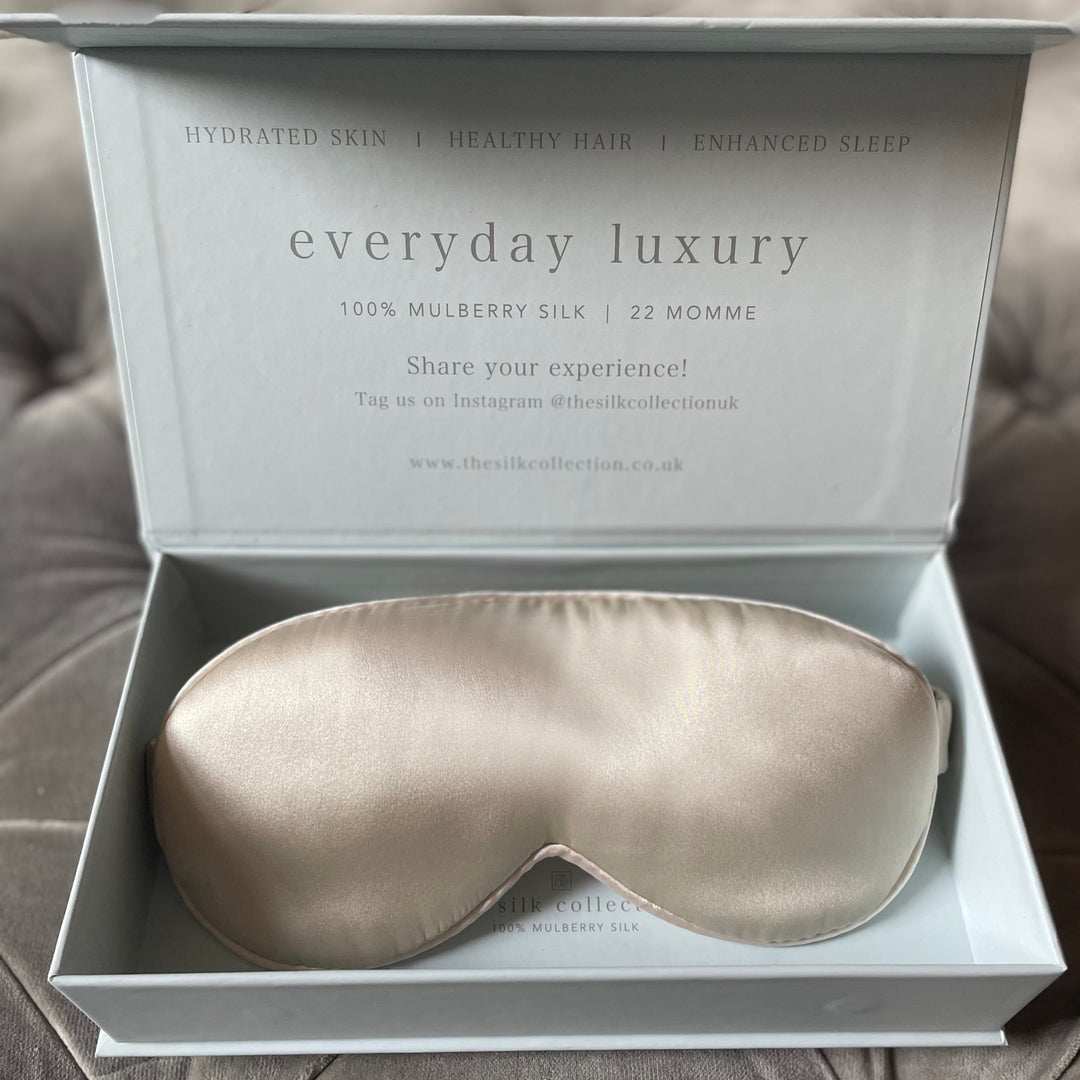 ALLUREC™ Luxury 100% Mulberry Silk Sleep Eye Mask. Top Grade 6A 22 Mom –  Joyal Beauty