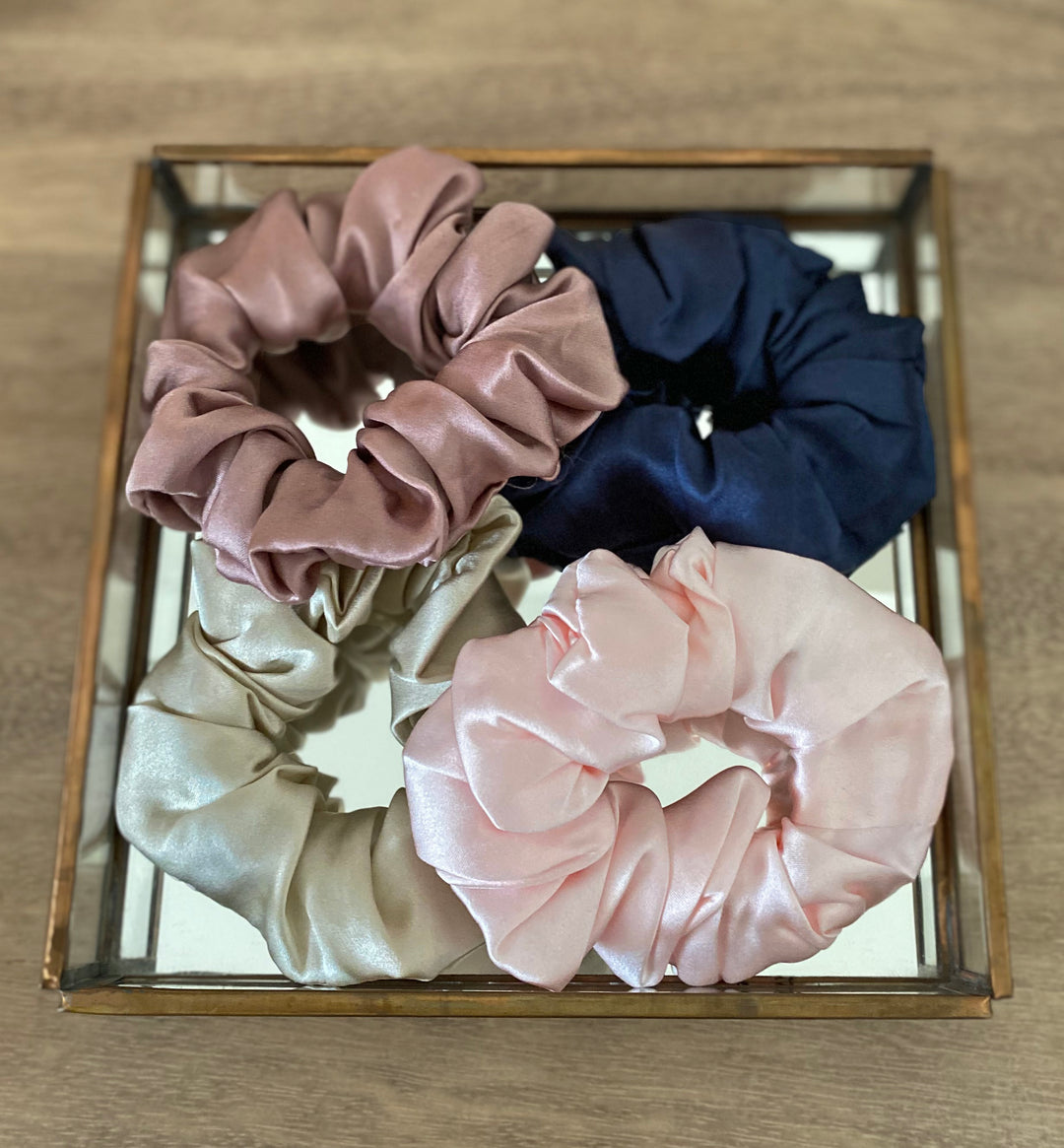 Silk scrunchies UK The SIlk Collection