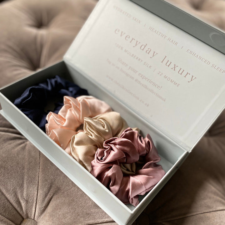 Medium silk scrunchie gift set