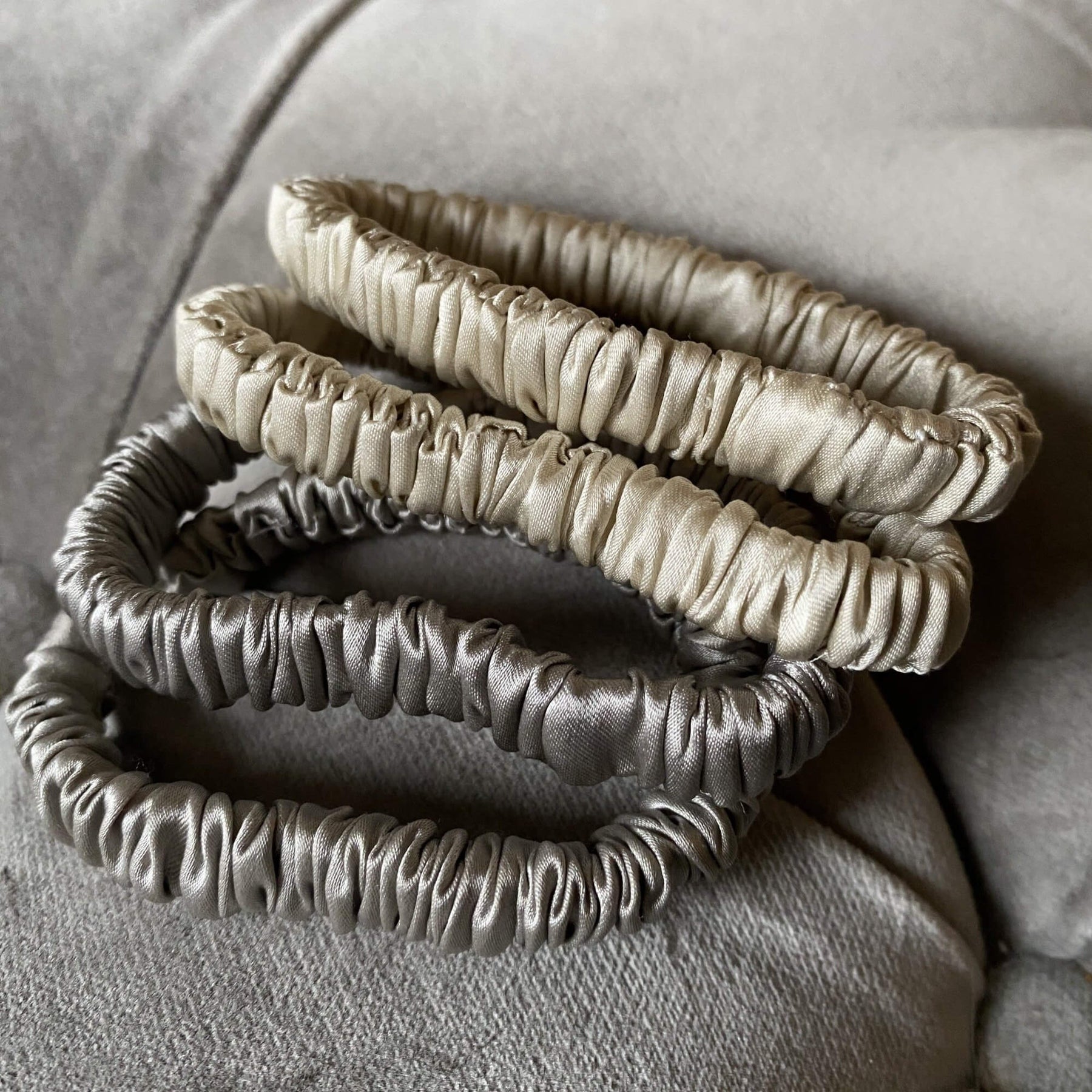 slip silk skinny hair ties